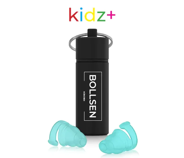 Kidz+ Earplugs for Children - Bathing, Swimming, Loud Events