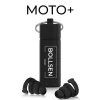 BOLLSEN Moto+ Earplugs for Motorcyclists - Motorcyclists, Racing Drivers, Convertible Drivers, For Intercom Devices in Helmets, Racing Spectators