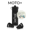 BOLLSEN Moto+ Earplugs With AR KI Tech Measuring for Motorcyclists - Motorcyclists, Racing Drivers, Convertible Drivers, For Intercom Devices in Helmets, Racing Spectators